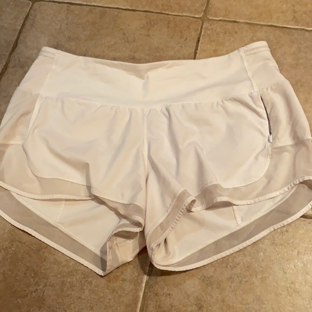 White lulu lemon shorts!